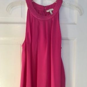 Silk Joie Halter Cut Style Blouse SZ S